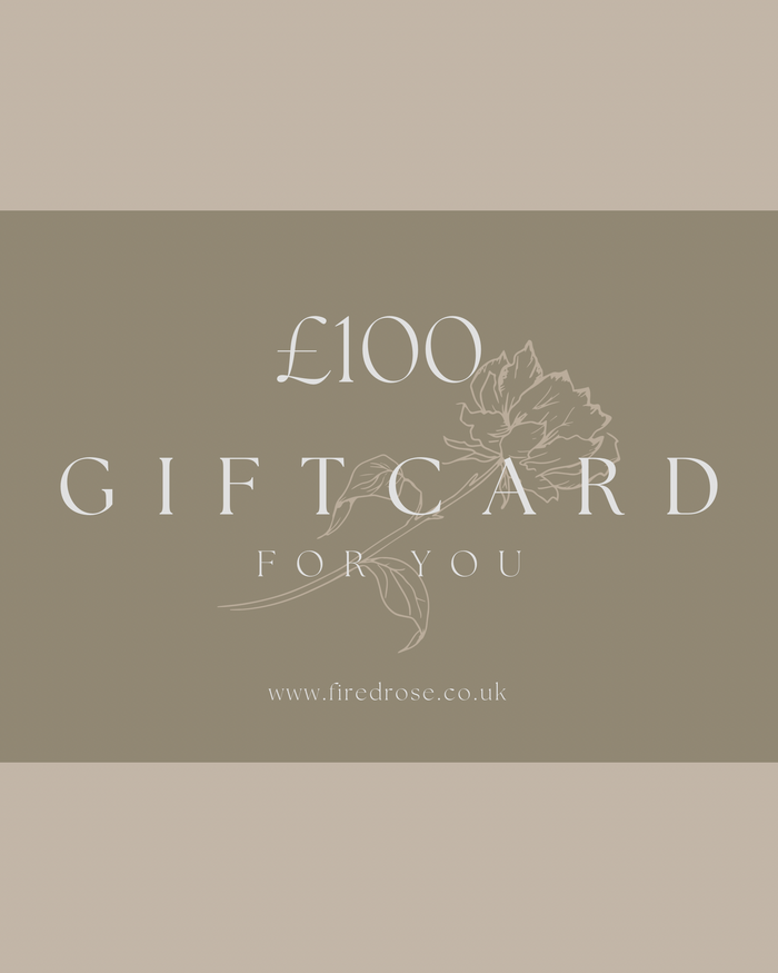 Gift cards to spend online with Fired Rose Jewellery