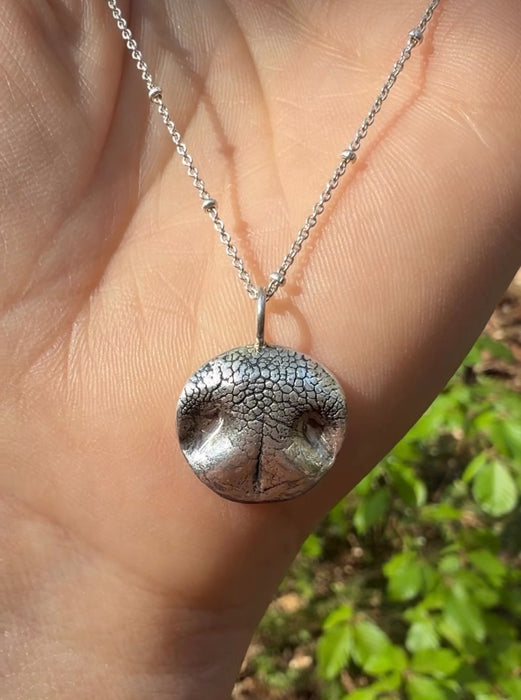 Fingerprint / Pet Print - Silver Necklace