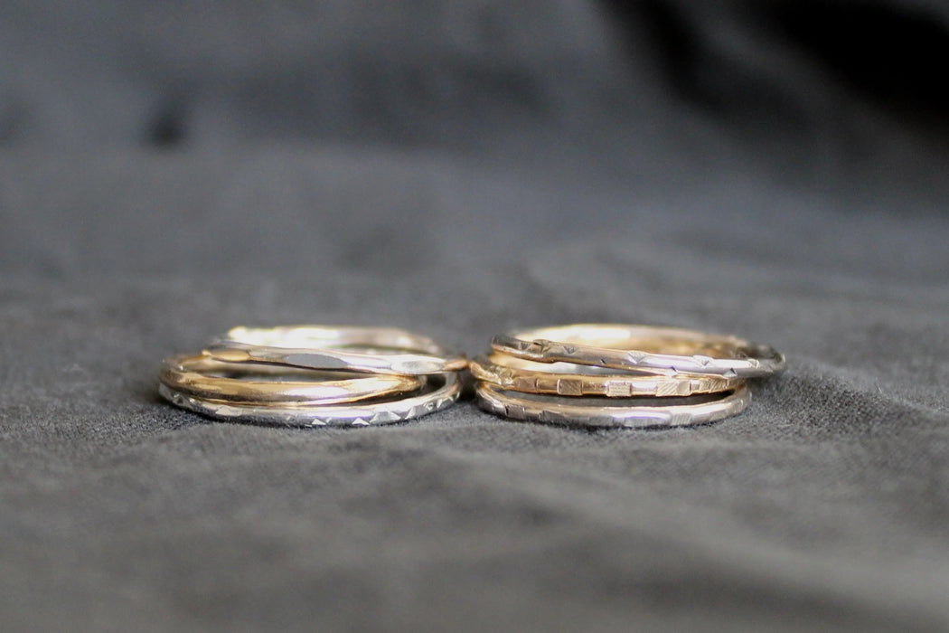 Recycled Silver Stacking Rings Workshop with Suzanne Seed