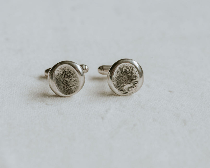 Fingerprint - Silver Cufflinks