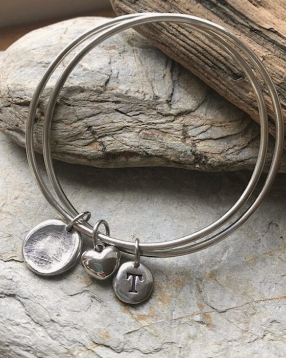 Fingerprint - Silver Bracelet