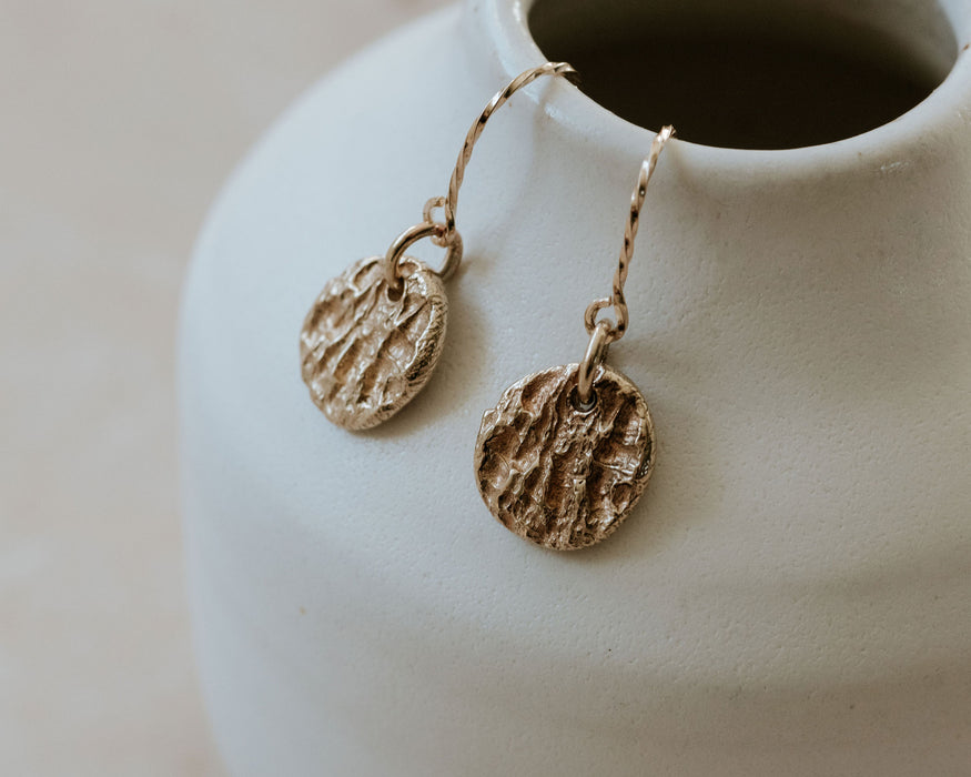 Mighty Oak - Gold Earrings