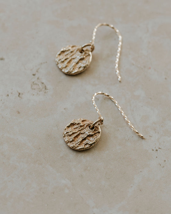 Mighty Oak - Gold Earrings