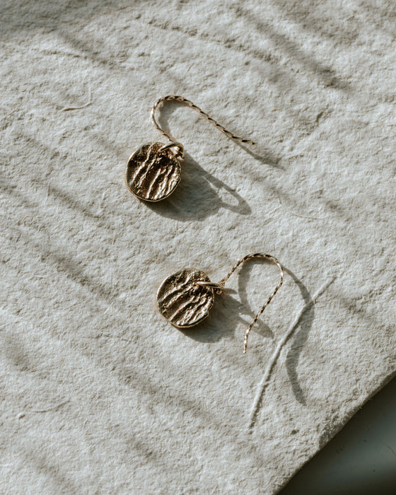 Mighty Oak - Gold Earrings